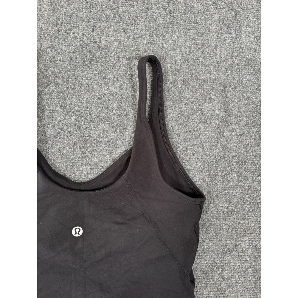 Lululemon Align Tank Top Womens 6 Black Cropped Active Bra Yoga Gym - Picture 9 of 13